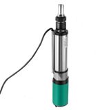 Pompe submersible - 24V, 320W - Hauteur de refoulement 25 mètres - Débit 3 m³/h - Câble de 16 mètres - Moteur en acier inoxydable et cuivre - Convient pour l'agriculture et le jardin - Couleur argent