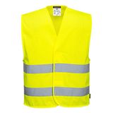 Portwest C374 MeshAir Hi-Vis Hesje Mesh Reflecterend Klittenbandsluiting | Geel, L/XL, EN ISO 20471 Klasse 2, Royale Pasvorm, Machinewasbaar, Lichtgewicht, Hoge Zichtbaarheid, 100% Polyester, 4XL/5XL