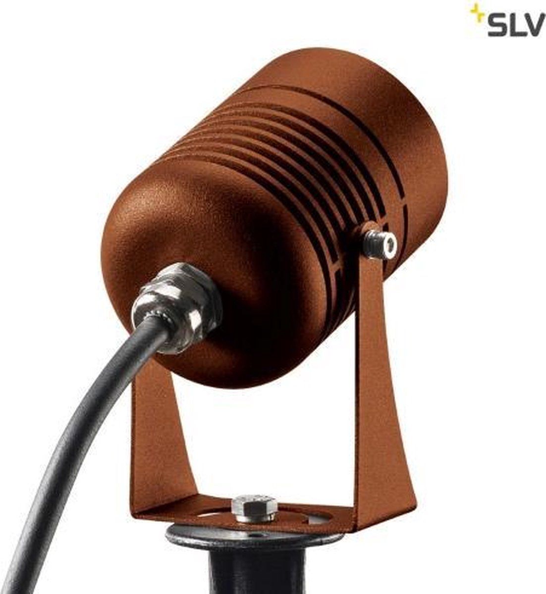 SLV Tuinspot LED spike - Roestbruin - Aluminium - 4024163223843