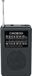 Avizar Radio portable FM/AM avec antenne télescopique et prise audio 3,5 mm, Noir