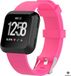 Strap-it Fitbit Versa / Versa 2 silicone band - roze - Maat: L