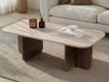 Mobistoxx AKITIO Salontafel 120 cm travertin/walnoot