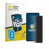 BROTECT - privacy screenprotector voor Gigaset GS6 Pro (case-friendly) - Folie Beschermfolie Blauwlichtfilter 2 Stuks