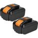 Extensilo 2x Batterie Compatible Avec Worx Landroid M300 M500 2.0 2022, M1000 Wr143e, M500, M1000 2019 Outil Électrique (6000 mAh, Li-ion, 20 V)