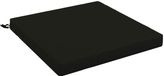 vidaXL Coussin de siège SOEST 100% Polyester Noir 60 x 60 x 7 cm