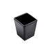 12 Asami Ware 12 stuks - vierkante bekers, 6,8 x 6,8 x 5,8 cm, zwart, melamine