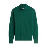 Tommy Hilfiger gebreide trui met kasjmier - groen