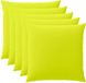 vidaXL - Taie d'oreiller - 6 pièces - Vert clair - 80 x 80 cm - Polyester
