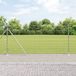 vidaXL Gelast draadhek met betonnen basis 25 x 1,2 m zilverkleurig