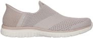 Skechers Slip-ins Virtue Sleek Sneakers Dames Bruin/Grijs/Wit