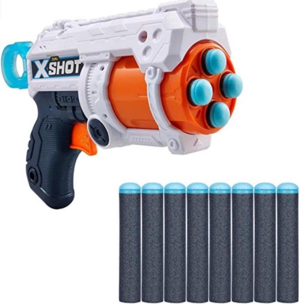 XShot XShop Fury 4 Pistool, barrel, 4 schachten, 16 pijlen