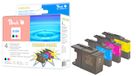 Peach 316331 LC-1280 multipack de cartouches d'encre (noir, cyan, magenta, jaune)