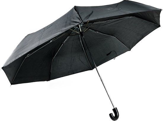 Benson Mini Deluxe Opvouwbare Paraplu - Zwart