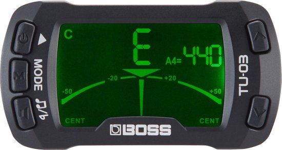 Boss TU-03 Clip-On Tuner en Metronoom voor gitaar, bas en ukelele