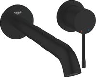 GROHE Essence New L-Size Tweegats Wastafelmengkraan – Wandmontage – AquaGuide – 230 mm – Matte Black