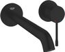 GROHE Essence New L-Size Tweegats Wastafelmengkraan – Wandmontage – AquaGuide – 230 mm – Matte Black