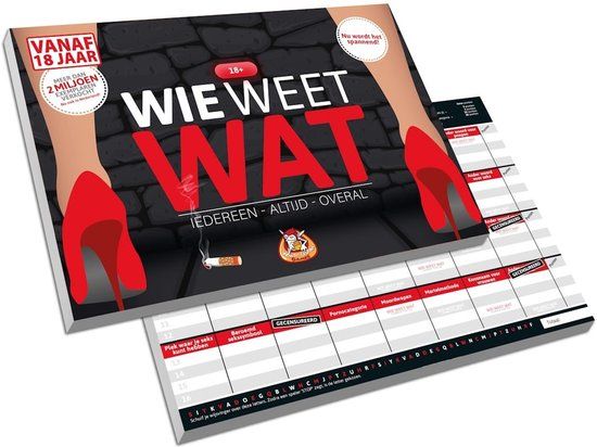 White Goblin Games Wie Weet Wat - 18+ editie voor volwassenen