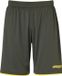 Uhlsport Short Enfants - Olijf / Fluogeel | Maat: 116