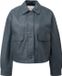 QS s.Oliver QS Outdoor-Jacke Vrouwen donkergrijs Leer Regular Fit Lange mouw Effen Herfst/Winter 2026