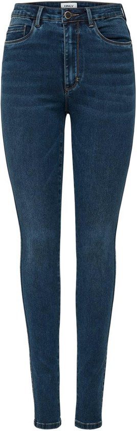 ONLY ONLROYAL High Waist Skinny Jeans - Dark Blue Denim - Women's XS X L30
