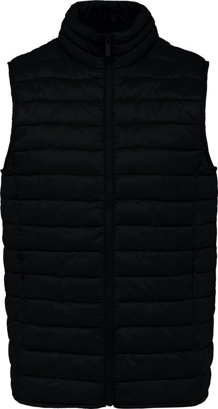 Gerecyclede herenbodywarmer 'Sorona' Zwart - 3XL