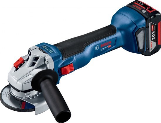 Bosch GWS 18V-10 Accu Haakse Slijper 18V 4.0Ah Li-ion 125 mm in L-BOXX 06019J4007 + !