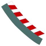 Carrera Binnenslipstroken bocht 3/30° + eindstukken - racebanen - 1:32