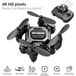 SZSMART Mini Drone pliable portable avec altitude fixe et caméra 4K 3 batteries Durée de vie de la batterie : 10 min Noir