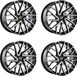 Oxigin 4 jantes, modèle 28 Oxmove, 8.5x19 ET45, 5x112 entraxe, SWFP, pour BMW Série 1, Série 2, iX1, X1, X2, X5