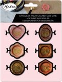 Aladine Zegelwas Stempel Mallen Set - Creatieve Knutselset 6 Stuks