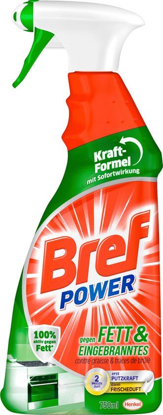 Bref Keukenreiniger Power tegen vet & aangebrand voedsel, 0.75 l