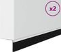 vidaXL Zelfklevende Deurborstels 2 st Wit 100 cm Aluminiumlegering
