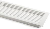 Sotech S&O Handelsgesellschaft mbH 2 x Ventilatierooster Sleufperforatie Aluminium 500 x 86 mm Wit gelakt