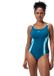 Speedo Shaping Printed Splice Zwemkleding Blauw UK 38 Vrouw