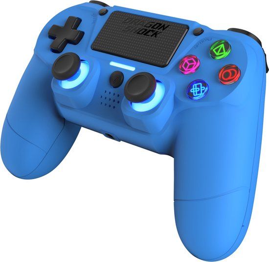DragonShock MIZAR BT Draadloze Controller - Blauw - PS4, PC, Mobile