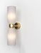 Maytoni Lampe murale moderne, or, verre, 2x douille E14, dimmable, 40W, 43,5 cm