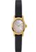Timex Main Street Dameshorloge, 18 mm, Zwarte Leren Band, Parelmoer Wijzerplaat, Goudkleurige Kast, TW2W82600