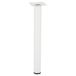 Wagner meubelpoot / tafelpoot / meubelvoet Classic Retro - Ø 30 x 300 mm, geïntegreerde schroefplaat 60 x 60 mm, binnendraad Ø 10 mm, staal gepoedercoat wit - 12163001