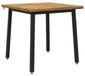 Acacia bois massif table de salle à manger carrée 70 x 70 x 75 cm