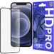 Lito Film de protection écran HD Pro Clear pour Apple iPhone 12 / 12 Pro, Verre trempé, Collage intégral, Noir