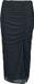 R.E.D. by EMP R.E.D. Rock-Engineered Design zwarte rok met split - Dames - M