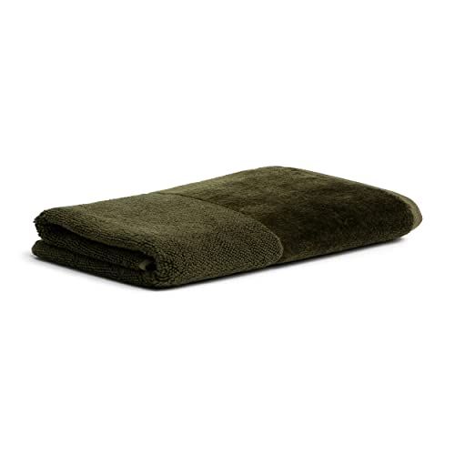 Möve Bamboo Luxe Badhanddoek, 80 x 150 cm, 60% katoen, 40% viscose, bamboecellulose, olijf