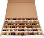Bellatio Decorations Kerstballen Opbergbox - 3 stuks vakjesdozen voor 54 Kerstballen van 6 cm