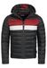 INDICODE JEANS Winterjas 'Hampshire' bloedrood / zwart / wit
