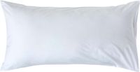 Homescapes Kussensloop 50x90 cm – Wit – 100% Egyptisch Perkal Katoen – 200 TC