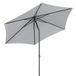 Schneider Parasols Sevilla 270 cm Ø parasols, zilvergrijs