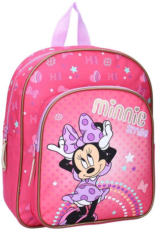 Vadobag Minnie Mouse I Like Smiles Rugzak - Roze