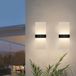 RexTech Solar wandlamp buiten 'Polaris' - Set van 2 stuks - IP44 - 70 lumen - Warm en helder wit licht