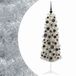 vidaXL Smalle Kunstkerstboom met Kerstbal 150 cm 150 LED's Warmwit