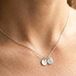 Collier initiale - Rond - Argent - 2 pièces